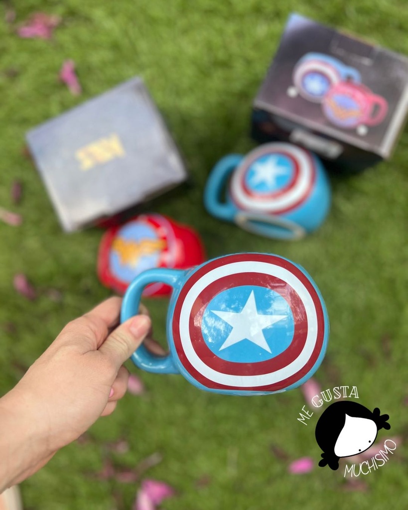 Taza 3D Escudo del Capitán América - Marvel