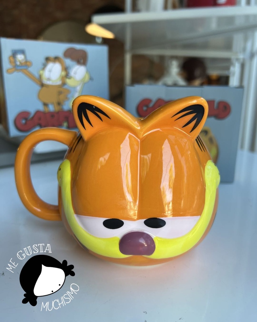 [MGM-110] Taza 3D Garfield rostro