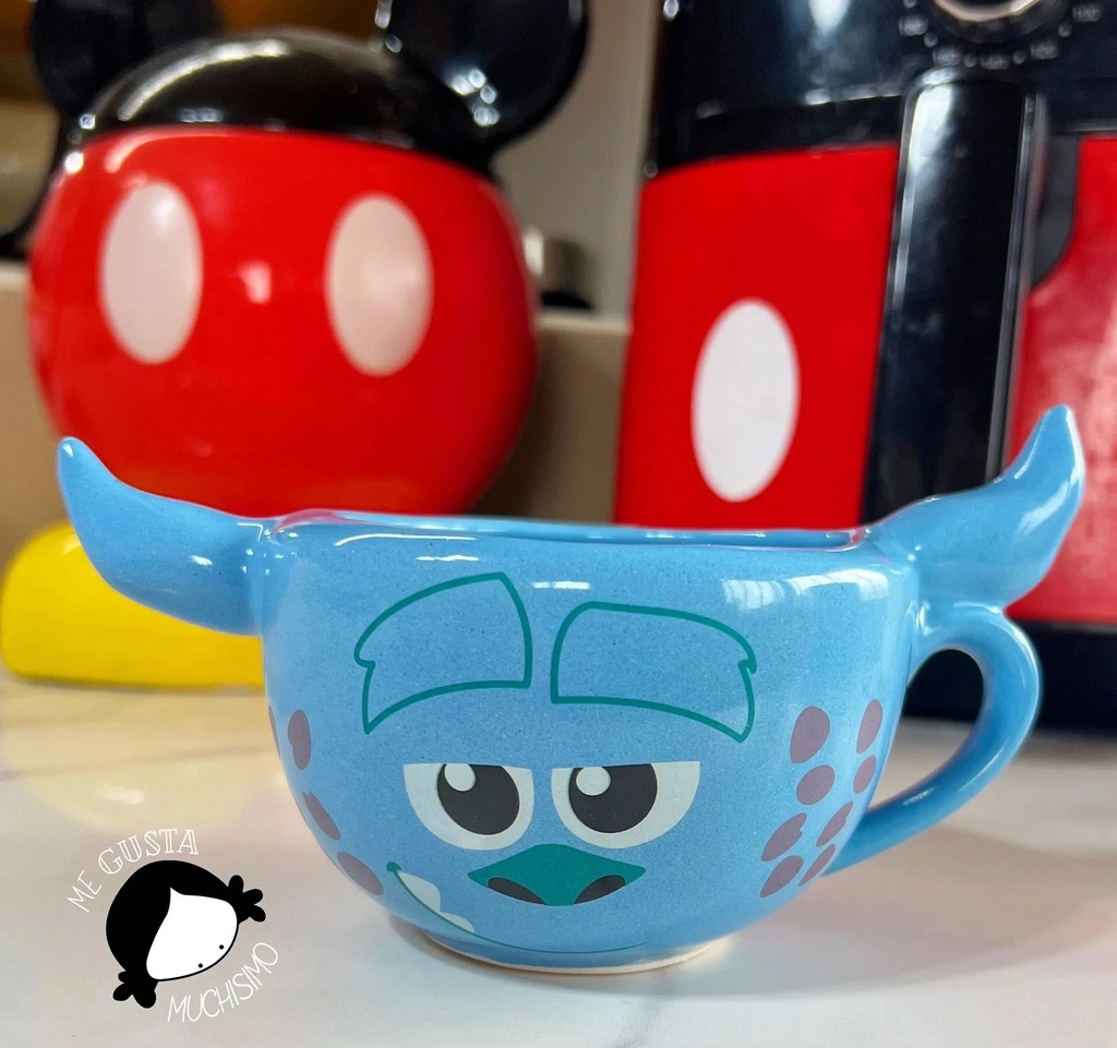 [MGM-132] Taza 3D Sulley con cuernos - Monsters Inc Disney Pixar