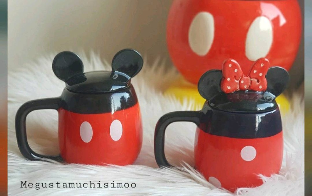 [MGM-145] Taza 3D Mickey Mouse con tapa - Disney