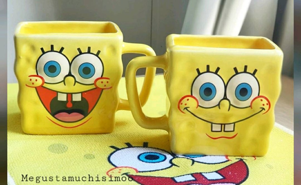 [MGM-148] Taza 3D Bob Esponja cuadrada - Nickelodeon