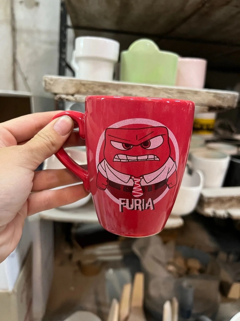[MGM-159] Taza Bombé Furia - Intensamente Disney Pixar