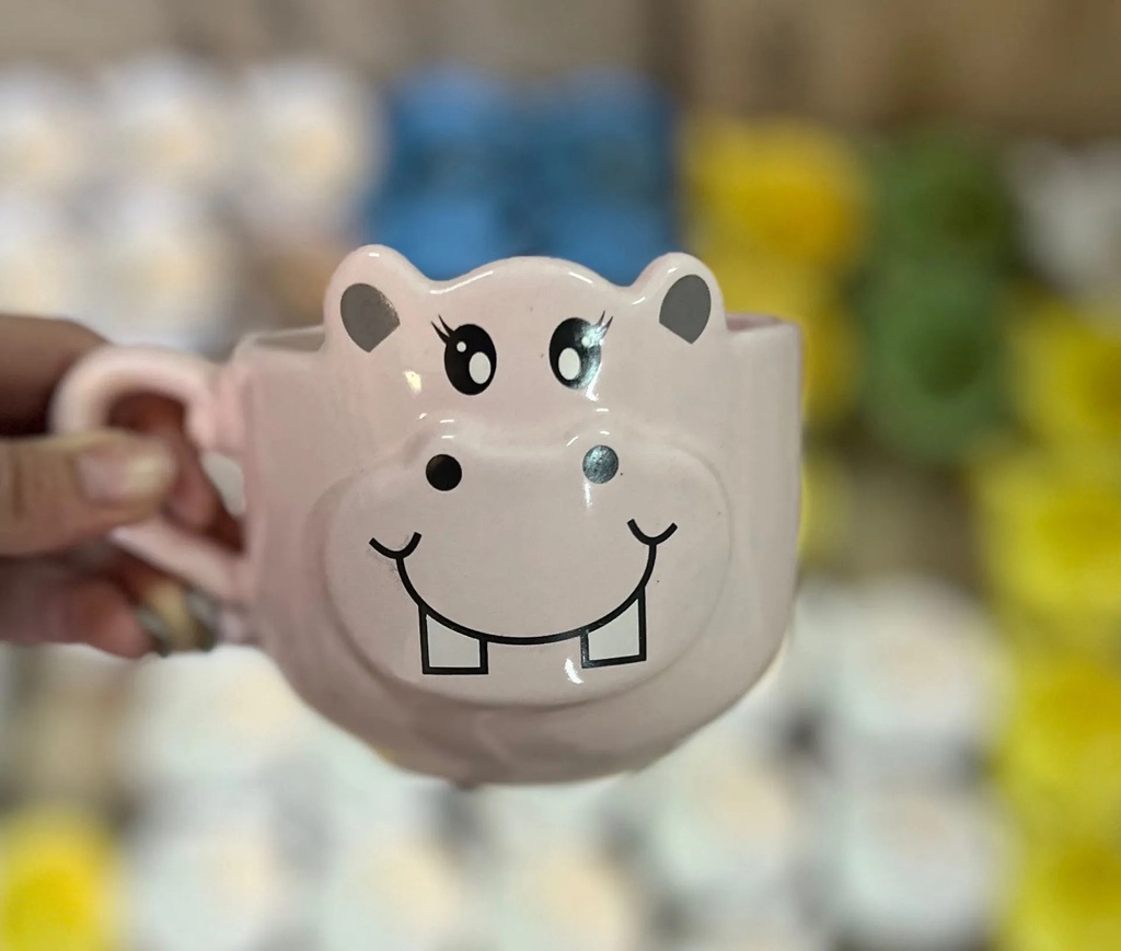 [MGM-018] Taza Formis Hipopótamo rosa
