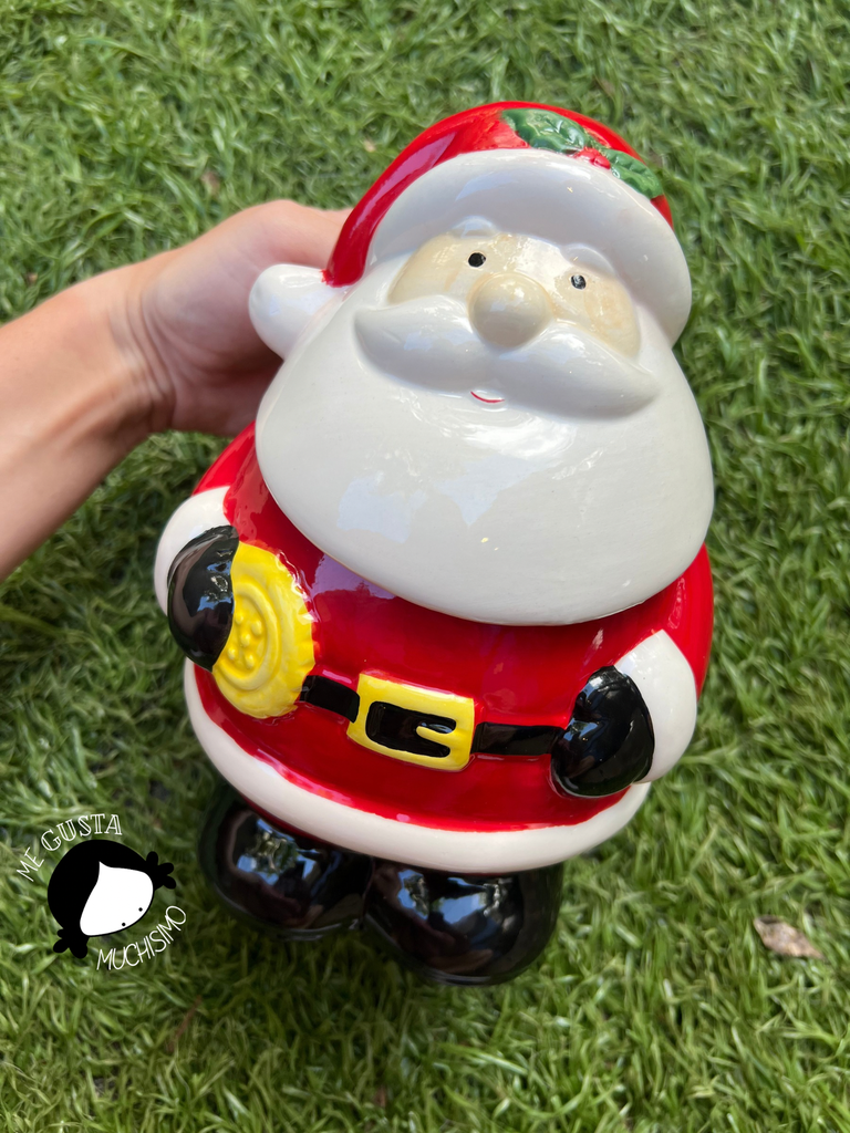 Frasco Galletero 3D PapaNoel Navidad
