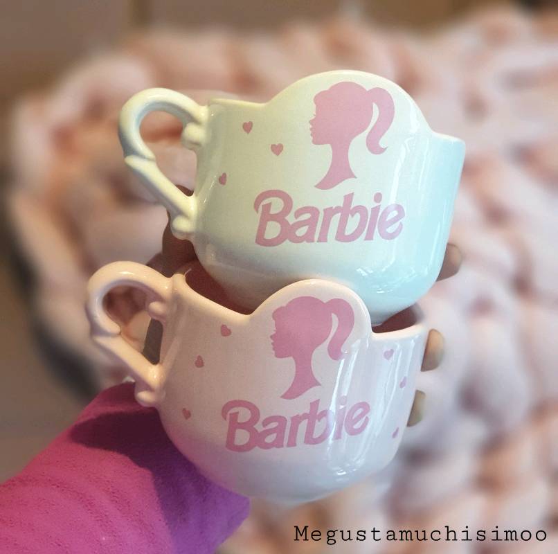 [MGM-062] Taza Barbie - Diseños rosa y blanco