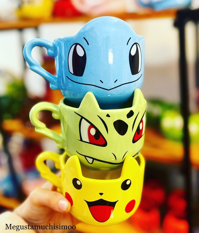 [MGM-063] Taza Formis Pokémon - Pikachu Bulbasaur y Squirtle