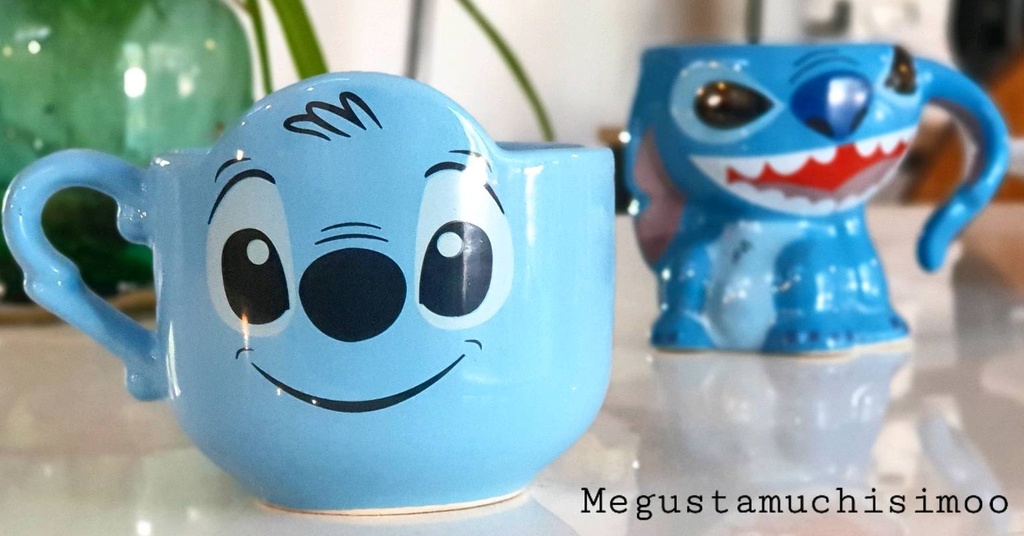 [MGM-070] Taza Formis Stitch rostro celeste - Lilo y Stitch Disney